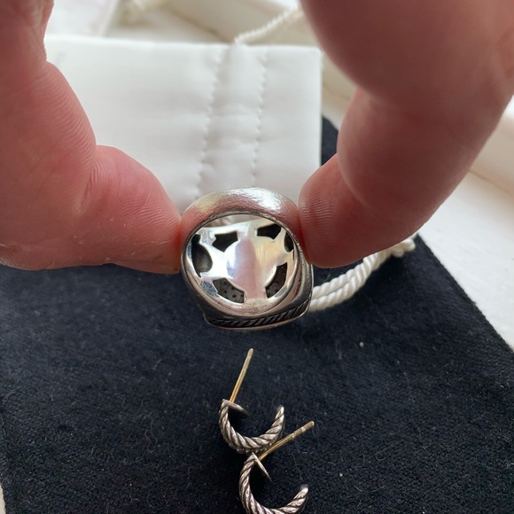 David Yurman diamond ring and earrings - Picture 7 of 7